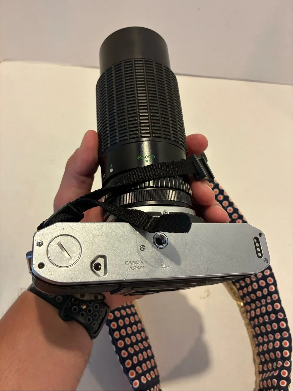 Canon  AE-1 Program 35mm Vintage Camera W/ FD 80-200mm Zoom Works